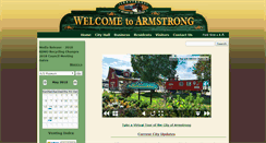 Desktop Screenshot of cityofarmstrong.bc.ca